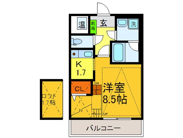 アドラ－ブルコ－トの物件間取画像